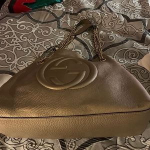 Golden Gucci wallet